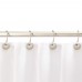 Racdde Shower Curtain Hooks - Beaded Circle, Nickel 