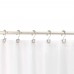 Racdde Shower Curtain Hooks - Dual-Sided Hooks, Nickel