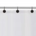Racdde Shower Curtain Hooks Rings, Rust-Resistant Classical Decorative Metal Shower Curtain Hooks for Bathroom Shower Rod Curtains, Set of 12- Bronze