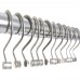 Racdde Shower Curtain Hooks - Brushed Nickel, Set of 12 Shower Curtain Rings - Shower Hooks for Curtain Shower Rings