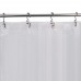 Racdde Shower Curtain Hooks with Double Different Heights, Stainless Steel Rust-Resistant Easily-Glide Shower Rings for Bathroom Shower Rods Curtains, Bronze (Gunmetal Color), Set of 12 Hooks 