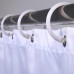 Racdde White Premium Plastic Shower Rings Provide Effortless Gliding on Standard Shower Rods (Set of 12, Easy Snap Closure, BPA-Free Plastic) 