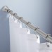 Racdde Spring Tension Curtain Rod - 42-72 Inches Rust-Resistance Shower Curtain Rod, Chrome 