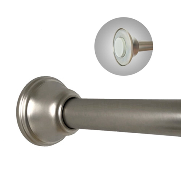 Racdde Constant Tension Shower Rod - 42 to 72 Inches, Brushed Nickel 