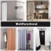 Racdde Punch-Free Stretchable Shower Curtain Rod,304 Stainless L Shaped 27.55-39.37" x35.43-47.24",for Bathroom, Clothing Store 