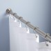 Racdde 36" Never Rust Stainless Steel Straight Shower Curtain Rod in Chrome Finish 