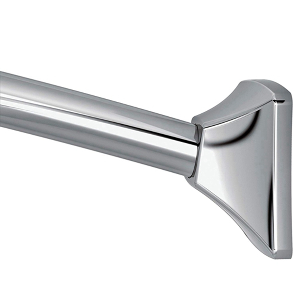 Racdde 72-Inch Permanent Mount Adjustable Curved Shower Rod, Chrome 
