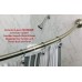 Racdde Curved Shower Rod – For Small Bathrooms Brushed Nickel Shower Rod Flips In and Out For Space- No Shower Rod Tension So No Center “Ledge” To Catch Curtain | Fits All Standard Tubs 58.5-60" 
