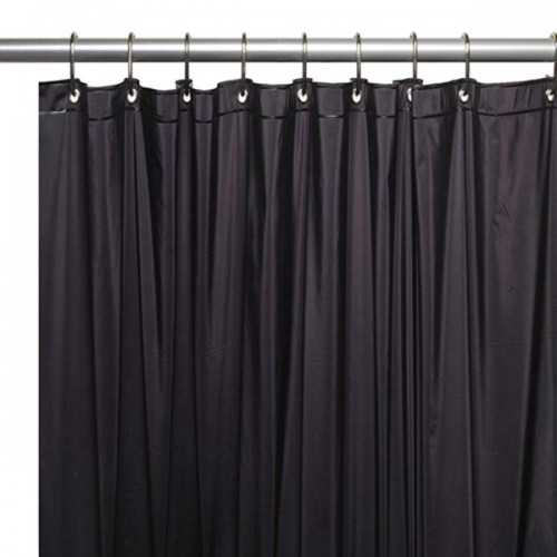 Racdde Hotel Collection Heavy Duty Mold & Mildew Resistant Premium PEVA Shower Curtain Liner with Rust Proof Metal Grommets - Assorted Colors (Black) 