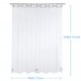 Racdde 12 Gauge Heavy Duty Crystal Clear Thick Shower Curtain Liner with Heavy Duty Clear Stones and 12 Rust-Resistant Grommet Holes Waterproof Bathroom Plastic Shower Curtain Liner-72 W x 72" H 