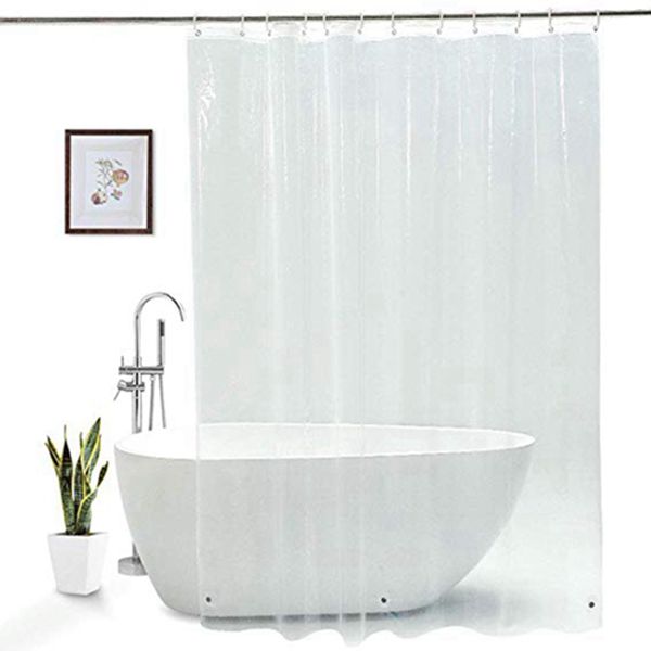 Racdde Clear Shower Curtain Liner, EVA Waterproof Stall Size Shower Curtain for Home or Hotel, Heavy Duty, Eco-Friendly, Weighted with 3 Magnets on Bottom, 36 x 72 inch 