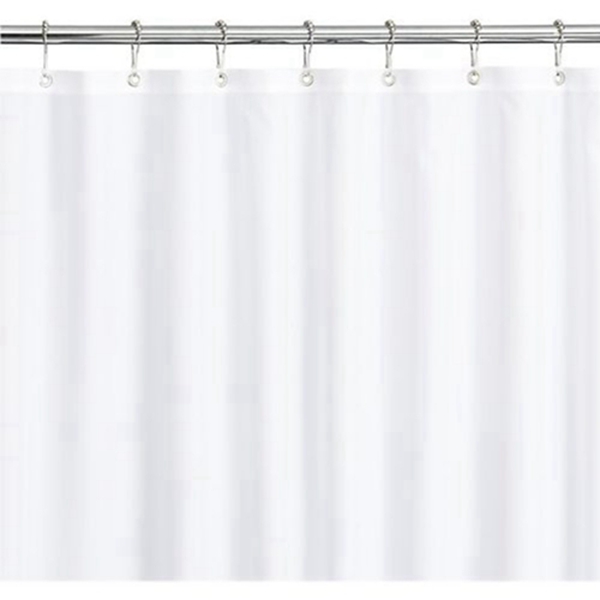 Racdde Dependable Products Magnetized Shower Curtain Liner Mildew Resistant (White) 
