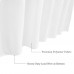 Racdde Fabric Shower Curtain Liner 36 x 72 Inch, Water Repellent Small Shower Curtain Sets for Spa Hotel, Machine Washable, Odorless, White, Stall Size