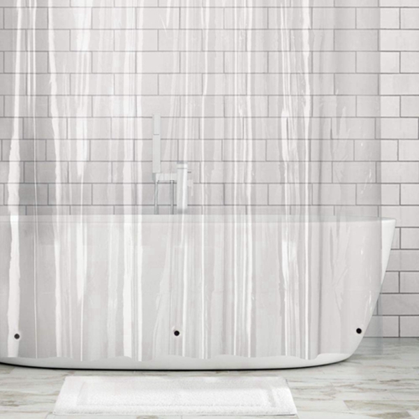 Racdde Extra Wide Waterproof, Mold/Mildew Resistant, Heavy Duty Premium Quality 10-Guage Vinyl Shower Curtain Liner for Shower and Bathtub - 108" x 72" - Clear 