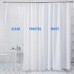 Racdde 2 Pack Shower Curtain Liners, 70" W x 72" H EVA 8G Shower Curtain with Heavy Duty Clear Stones and Grommet Holes, Waterproof Thick Bathroom Plastic Shower Curtains Without Chemical Odor-White 