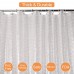 Racdde Waterproof Shower Curtain Liner EVA Thick Shower Curtain No Smell with Heavy Duty 3 Bottom Magnets, Stain Resistant Shower Liner for Shower Stall, Bathtubs, 3D Pebble Pattern, 71 x 71,12 Hooks 
