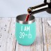 Racdde 40th Birthday Wine Tumbler 39 Plus One Middle Finger for Women Men Friends, 12 Oz Insulated Stainless Steel Tumbler Cup with Lid, Personalize Gag Gift for 40th Birthday Party