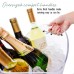Racdde Ice Bucket Clear Acrylic 8 Liter Plastic Tub For Drinks and Parties, Food Grade, Holds 5 Full-Sized Bottles and Ice