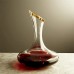 Racdde Wine Decanter- 100% Crystal Glass, Thick Hand Blown & Lead Free, Gold Tip, Red Wine Carafe, Wine Accessories, Wine Gift, Wide Base, 1800 ml.