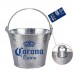 Racdde Corona Beer Brand Themed Galvanized Steel Bucket