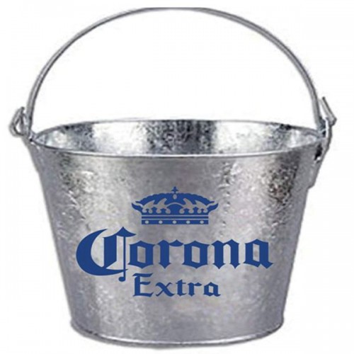 Racdde Corona Beer Brand Themed Galvanized Steel Bucket