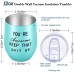 Racdde Wine Tumbler,You're Awesome Keep That Shit Up,30th 40th 50th 60th 70th Birthday Gifts for Women Men Mom Dad Friend Teacher Daughter Wife Sister Funny Wine Gift 12oz Blue Wine Tumbler Cup 