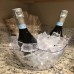 Racdde Ice Bucket Clear Plastic 3.5 Liter - Storage Tub - Perfect for Wine, Champagne or Beer Bottles