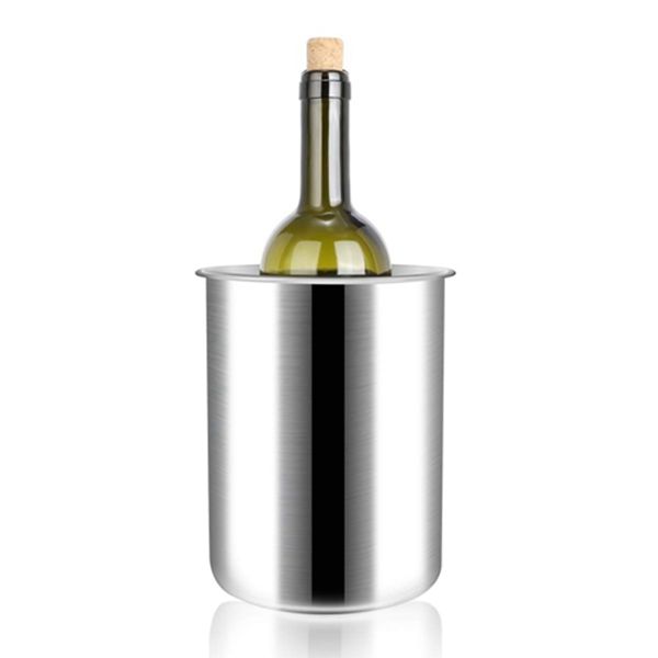 Racdde Wine Cooler Bucket, Stainless Steel Wine Chiller Bucket Wine Bottle Bucket Champagne Bucket Wine Ice Bucket Wine Bottle Insulated Bucket to Keep Wine,Beer and Champagne Cold