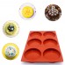 Racdde 6-Cavity Large Cake Molds Silicone Round Disc Resin Coaster Mold Non-Stick Baking Molds, Mousse Cake Pan, French Dessert, Candy, Soap 