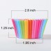 Racdde Cupcake Baking Paper Cups Muffin Cupcake Liners Colorful Rainbow Combo Disposable Baking Cups Set Standard Size,Pack of 400