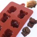 Racdde Silicone Molds Non-stick Chocolate Candy Mold,Soap Molds,Silicone Baking mold Making Kit, Set of 3 Forest Theme with Different Shapes Animals,Lovely & Fun for Kids 