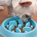 Racdde Slow Feeder Dog Bowl, Slow Feeder Dog Bowls, Dog Food Bowl,Eco-Friendly Medium Size Blue