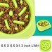 Racdde Slow Feeder Dog Bowl, Slow Feed Dog Bowl Dog Food Bowls to Slow Down Eating Eco-Friendly Medium Size Green 