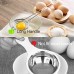 Racdde Egg Separator 2-Pack Egg Yolk Separator Kitchen Tool White Yolk Filter Stainless Steel Eggs Sieve Fun Egg Separators