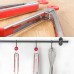 Racdde Kitchen Tongs 9 inch and 12 inch Fish Tongs Stainless Steel Cooking Silicone Buffet Serving Tongs Heat Resistant Meat Turner Spatula Tongs with Locking Handle Joint, Red 