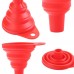 Racdde Silicone Collapsible Funnel Set Flexible Oil Funnel Food Grade Kitchen Tools Mini Funnels for Water Bottle Liquid Transfer (6-Pack Small) 