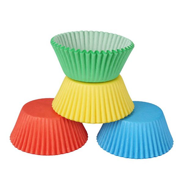 Racdde Baking Paper Cups Multi Color Disposable Cupcake Liner Muffin Paper Liners Baking Cup, 4 Colors, Pack of 300 
