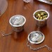 Racdde 2pcs Tea Infuser 1 Large + 1 Small Tea Filter Set Reusable Stainless Steel Tea Mug Strainers for Loose Leaf Tea