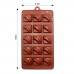 Racdde 2-Pack Silicone Chocolate Molds Non-stick Candy Making Molds Silicone Baking Molds Square Chocolate Bars Dessert Making Kit for Kids, 15-Cavity of Each