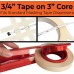 Racdde 3/4 in Pro-Grade Masking Tape. 60 Yard Roll 4 Pack = 240 Yards of Multi-Use, Easy Tear Tape. Great for Labeling, Painting, Packing and More. Adhesive Leaves No Residue.