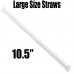 Racdde Premium Straws 300 Pack. Paper-Wrapped, Clear, Thick, & Jumbo Sized (Big at 10.25 in Tall, .3 in Wide). Restaurant-Grade & USA-Made. 