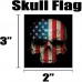 Racdde American Flag & Skull Flag HardHat & Helmet Stickers: 4 Decal Value Pack. Great for Motorcycle Biker Helmet, Construction Toolbox, Hard hat, Mechanic Shop & More. Great Gift for Any Patriot. USA Made