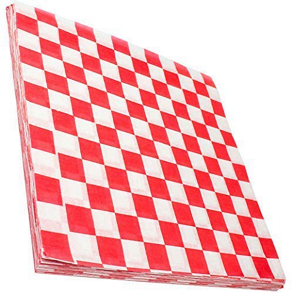 Racdde Deli Paper 300 Sheets. Turn Your Backyard Cookout Party into a Classic Drive-In with Red & White Checkered Food Wrapping Papers. Grease-Resistant 12x12 Sandwich Wrap Prevents Food Stains! 
