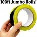 Double-Roll of Ultra-Adhesive, Black & Yellow Hazard Tape for Floor Marking 2 Pack. Mark Floors & Watch Your Step Areas for Safety with High-Visibility, Anti-Scuff Striped Vinyl by Racdde