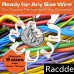 Racdde Pro-Grade, Cable Clips with Steel Nails 4mm, 14mm Wire Holders and Tacks 100 Per Size. Durable, UV Resistant Plastic Clips Help Organize Coax, Ethernet, Cat5, Cat6 and Other Cords. 