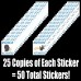 Racdde Voice & Motion Activated Prank Stickers, 50 Pack. Make Your Friends Publicly Yell & Vigorously Jazz Hand at Vending Machines & Doors. Hilarious & Unique Practical Joke. Funny Gag Gift for Huge Laughs.