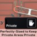 Racdde etail Genius Easy Install Private Sign with Self-Adhesive Backing 2 Pack Set Up in 30 Seconds with No Tools Necessary. Our Durable, 9 in x 3 in Plastic Placard Helps Provide A Lifetime of Privacy 