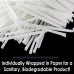 Racdde Clear Plastic Biodegradable Straws 200 Bulk Pack. Reduce Your Carbon Footprint With a Compostable, Plant-Based, Eco-Friendly Drinking Straw! Individually Wrapped, Proudly USA-Grown and No Petroleum! 