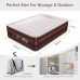 Racdde Queen Air Mattress, Raised Elevated Double High Airbed for Guest, Blow Up Inflatable Upgraded Air Mattresses with Built-in Pump & Pillow 