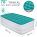 Racdde Twin Air Mattress with Built in Pump, Durable Blow Up Inflatable Mattresses for Guests, Raised 18'' Double High Airbed for Home Travel, 78x40x18inches 